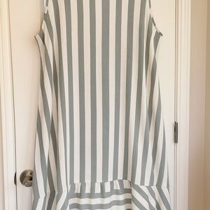 SPIN Sleeveless Striped High-Low Hem Dress – Lined – Size XL